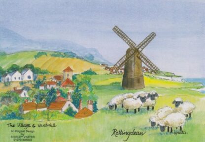 Rottingdean village and windmill