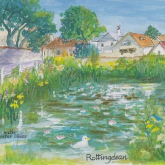 Rottingdean Pond with Waterlilies